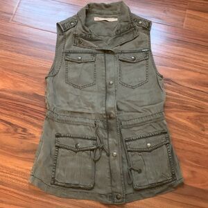 Olive green vest
